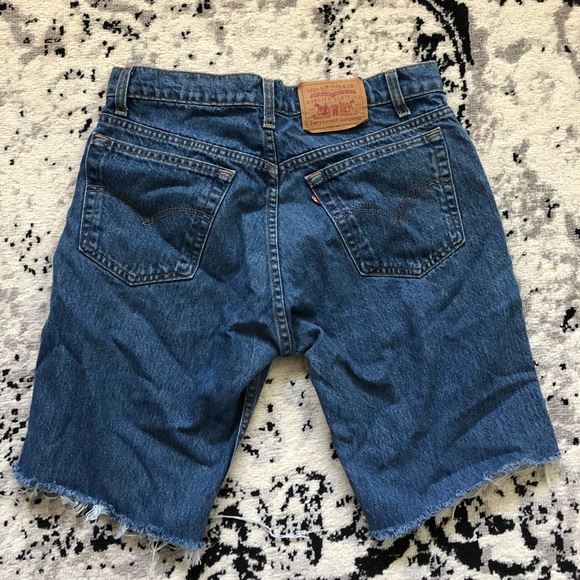 90s denim vintage levis cut-offs - Picture 3 of 4
